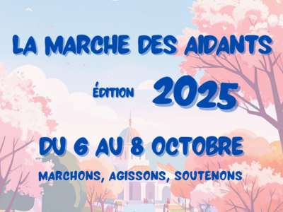 Illustration de la marche des aidants dans les bouches du rhone du 6 au 8 octobre